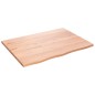 vidaXL Estante de pared madera de roble tratada marrón claro 80x60x2cm vidaXL Estante de pared madera de roble tratada marrón claro 80x60x2cm