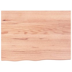 vidaXL Estante de pared madera de roble tratada marrón claro 80x60x2cm