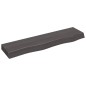 vidaXL Estante de pared madera roble tratada marrón oscuro 80x20x6 cm vidaXL Estante de pared madera roble tratada marrón oscuro 80x20x6 cm
