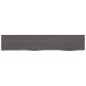 vidaXL Estante de pared madera roble tratada marrón oscuro 100x20x2 cm vidaXL Estante de pared madera roble tratada marrón oscuro 100x20x2 cm