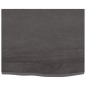 vidaXL Encimera de baño madera maciza tratada gris oscuro 60x50x2 cm vidaXL Encimera de baño madera maciza tratada gris oscuro 60x50x2 cm