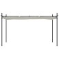 vidaXL Pérgola con cubierta retráctil color crema 395x292x230 cm vidaXL Pérgola con cubierta retráctil color crema 395x292x230 cm
