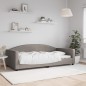 vidaXL Sofá cama tela gris taupe 100x200 cm