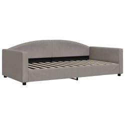vidaXL Sofá cama tela gris taupe 100x200 cm