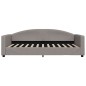 vidaXL Sofá cama tela gris taupe 100x200 cm