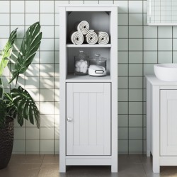 vidaXL Mueble de baño BERG madera maciza de pino blanco 40x34x110 cm