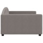 vidaXL Sofá cama tela gris taupe 100x200 cm