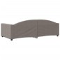 vidaXL Sofá cama tela gris taupe 100x200 cm