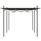vidaXL Pérgola con cubierta retráctil color crema 589x292x230 cm vidaXL Pérgola con cubierta retráctil color crema 589x292x230 cm