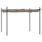 vidaXL Pérgola con cubierta retráctil gris taupe 295x292x230 cm vidaXL Pérgola con cubierta retráctil gris taupe 295x292x230 cm