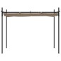 vidaXL Pérgola con cubierta retráctil gris taupe 295x292x230 cm vidaXL Pérgola con cubierta retráctil gris taupe 295x292x230 cm