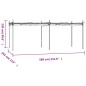 vidaXL Pérgola con cubierta retráctil color crema 589x292x230 cm vidaXL Pérgola con cubierta retráctil color crema 589x292x230 cm