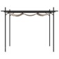 vidaXL Pérgola con cubierta retráctil gris taupe 295x292x230 cm vidaXL Pérgola con cubierta retráctil gris taupe 295x292x230 cm