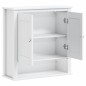 vidaXL Mueble de pared baño BERG madera maciza blanco 69,5x27x71,5 cm vidaXL Mueble de pared baño BERG madera maciza blanco 69,5x27x71,5 cm