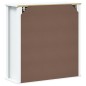 vidaXL Mueble de pared baño BERG madera maciza blanco 69,5x27x71,5 cm vidaXL Mueble de pared baño BERG madera maciza blanco 69,5x27x71,5 cm
