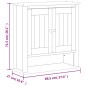 vidaXL Mueble de pared baño BERG madera maciza blanco 69,5x27x71,5 cm vidaXL Mueble de pared baño BERG madera maciza blanco 69,5x27x71,5 cm