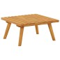 vidaXL Reposapiés de jardín y cojín madera maciza acacia 60x60x29 cm vidaXL Reposapiés de jardín y cojín madera maciza acacia 60x60x29 cm