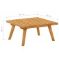 vidaXL Reposapiés de jardín y cojín madera maciza acacia 60x60x29 cm vidaXL Reposapiés de jardín y cojín madera maciza acacia 60x60x29 cm