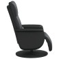 vidaXL Sillón reclinable masaje con reposapiés cuero sintético negro vidaXL Sillón reclinable masaje con reposapiés cuero sintético negro