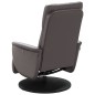 vidaXL Sillón reclinable de masaje con reposapiés cuero sintético gris vidaXL Sillón reclinable de masaje con reposapiés cuero sintético gris