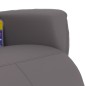 vidaXL Sillón reclinable de masaje con reposapiés cuero sintético gris vidaXL Sillón reclinable de masaje con reposapiés cuero sintético gris