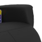 vidaXL Sillón reclinable masaje con reposapiés cuero sintético negro vidaXL Sillón reclinable masaje con reposapiés cuero sintético negro