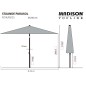 Madison Sombrilla Mykanos gris taupé 250 cm Madison Sombrilla Mykanos gris taupé 250 cm