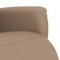 vidaXL Sillón reclinable con reposapiés cuero sintético capuchino vidaXL Sillón reclinable con reposapiés cuero sintético capuchino