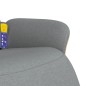 vidaXL Sillón reclinable de masaje con reposapiés tela gris claro vidaXL Sillón reclinable de masaje con reposapiés tela gris claro