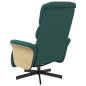 vidaXL Sillón reclinable con reposapiés tela verde oscuro vidaXL Sillón reclinable con reposapiés tela verde oscuro