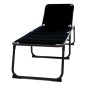 Travellife Tumbona de camping plegable Barletta Relax negro Travellife Tumbona de camping plegable Barletta Relax negro
