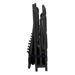 Travellife Tumbona de camping plegable Barletta Relax negro