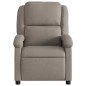 vidaXL Sillón de masaje reclinable de tela gris taupé vidaXL Sillón de masaje reclinable de tela gris taupé