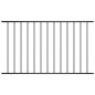 vidaXL Panel de valla de acero con recubrimiento polvo negro 1,7x1,25m vidaXL Panel de valla de acero con recubrimiento polvo negro 1,7x1,25m
