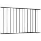 vidaXL Panel de valla de acero con recubrimiento polvo negro 1,7x1,25m vidaXL Panel de valla de acero con recubrimiento polvo negro 1,7x1,25m