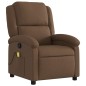 vidaXL Sillón reclinable con masaje de tela marrón vidaXL Sillón reclinable con masaje de tela marrón