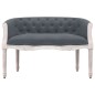 vidaXL Banco de terciopelo gris oscuro 98x56x69 cm vidaXL Banco de terciopelo gris oscuro 98x56x69 cm