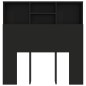 vidaXL Mueble cabecero negro 100x19x103,5 cm vidaXL Mueble cabecero negro 100x19x103,5 cm