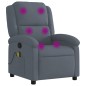 vidaXL Sillón de masaje reclinable de terciopelo gris oscuro vidaXL Sillón de masaje reclinable de terciopelo gris oscuro