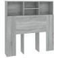 vidaXL Mueble cabecero gris Sonoma 100x19x103,5 cm vidaXL Mueble cabecero gris Sonoma 100x19x103,5 cm