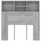 vidaXL Mueble cabecero gris Sonoma 100x19x103,5 cm vidaXL Mueble cabecero gris Sonoma 100x19x103,5 cm