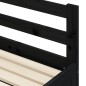 vidaXL Sofá cama nido madera maciza de pino negro 80x200 cm vidaXL Sofá cama nido madera maciza de pino negro 80x200 cm