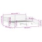 vidaXL Sofá cama nido madera maciza de pino negro 80x200 cm vidaXL Sofá cama nido madera maciza de pino negro 80x200 cm