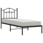 vidaXL Estructura de cama con cabecero metal negro 90x200 cm vidaXL Estructura de cama con cabecero metal negro 90x200 cm