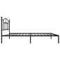 vidaXL Estructura de cama con cabecero metal negro 90x200 cm vidaXL Estructura de cama con cabecero metal negro 90x200 cm