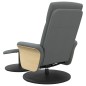 vidaXL Sillón reclinable de masaje con reposapiés tela gris oscuro vidaXL Sillón reclinable de masaje con reposapiés tela gris oscuro
