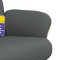 vidaXL Sillón reclinable de masaje con reposapiés tela gris oscuro vidaXL Sillón reclinable de masaje con reposapiés tela gris oscuro