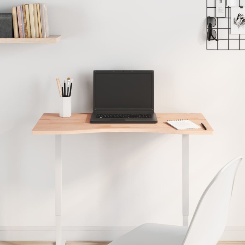 vidaXL Tablero de escritorio madera maciza de haya 80x(36-40)x1,5 cm vidaXL Tablero de escritorio madera maciza de haya 80x(36-40)x1,5 cm