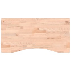 vidaXL Tablero de escritorio madera maciza de haya 80x(36-40)x1,5 cm
