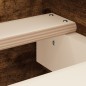 vidaXL Estructura de cama con cabecero piecero roble ahumado 160x200cm vidaXL Estructura de cama con cabecero piecero roble ahumado 160x200cm